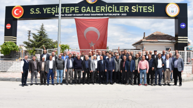 Başkan Sadıkoğlu, Yeşiltepe Galericiler Sitesi esnafıyla bir araya geldi