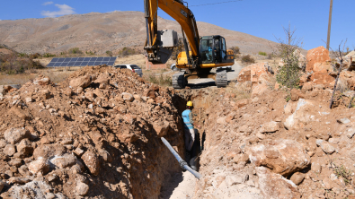 Doğanşehir’de İki Mahalleye 7 Bin 900 Metre Kanalizasyon Hattı