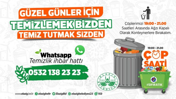 Elazığ Belediyesi Temizlik Bizden Temiz Tutmak Sizden