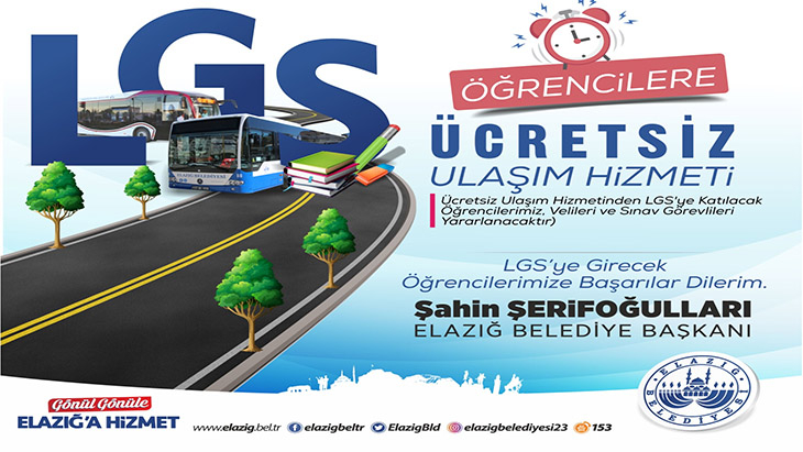 Lgs’ye Girecek Öğrencilere Ücretsiz Ulaşım Hizmeti