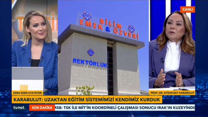 Rektör Karabulut Tercih Rehberi Programının Konuğu Oldu