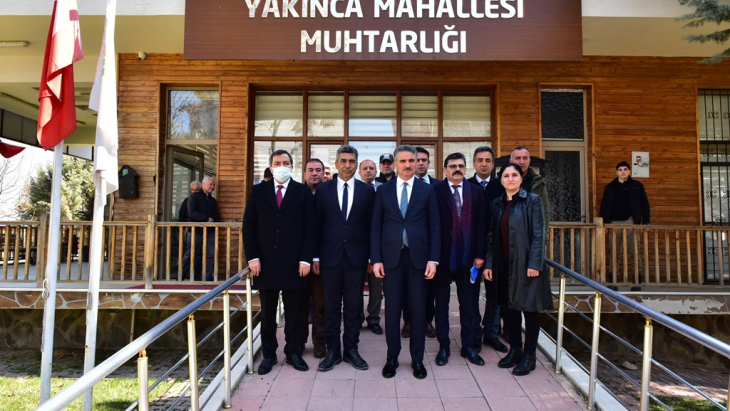 Vali Baruş, Yakınca ve Hamidiye Mahalle Muhtarlarını Ziyaret Etti