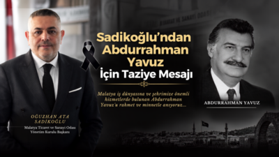 Malatya Ticaret ve Sanayi Odası (MTSO) Yönetim Kurulu Başkanı Oğuzhan